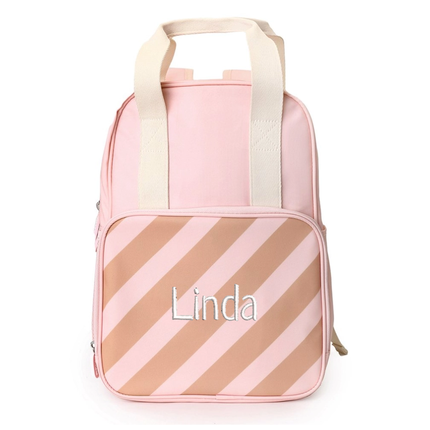Gym bag with dinosaur motif