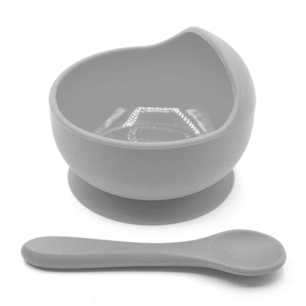 Bol en silicone gris clair