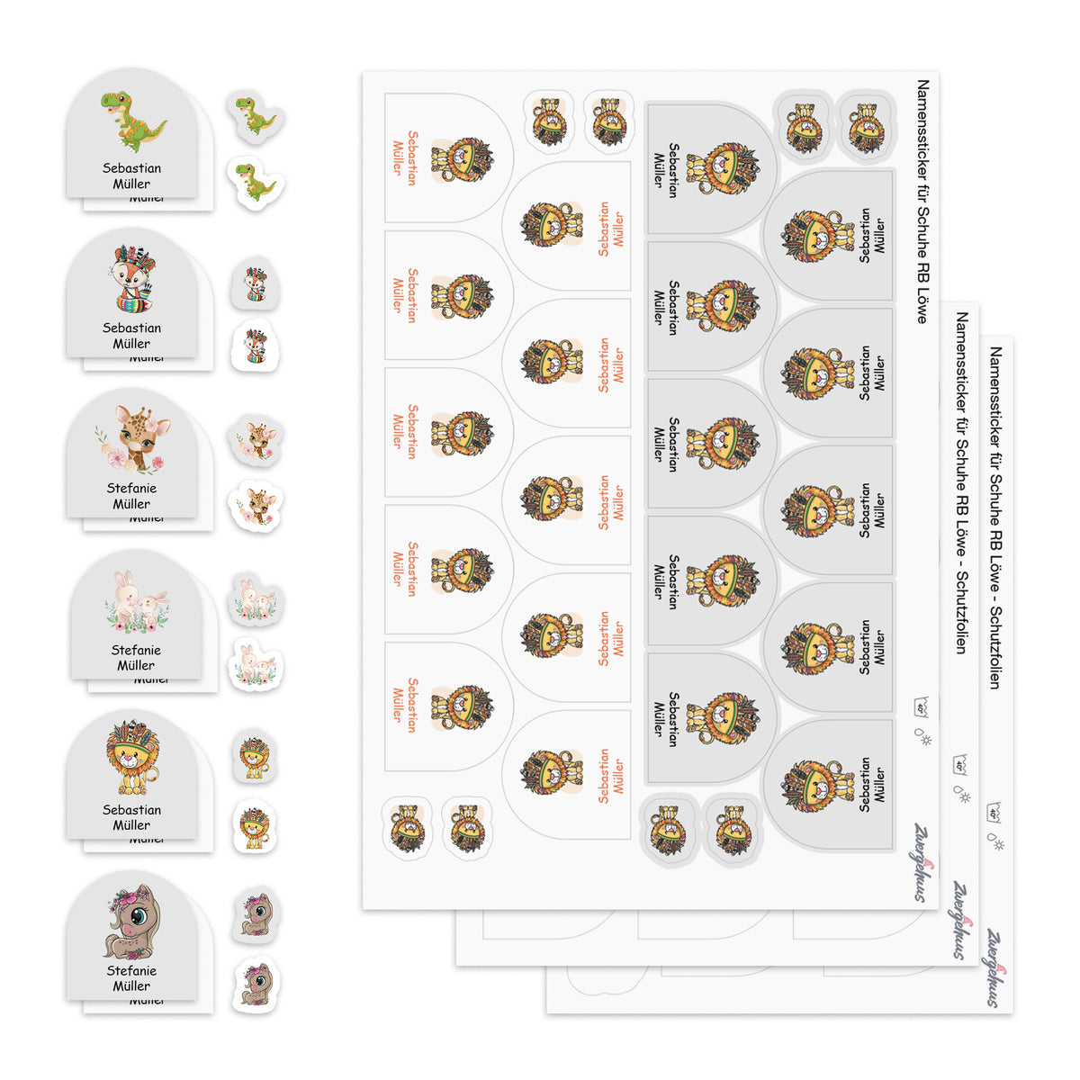 Round Horse Shoe Sticker Set