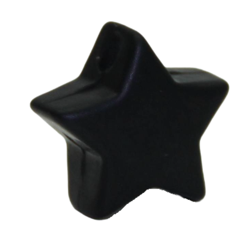 Silikonmotiv Mini Stern in Schwarz