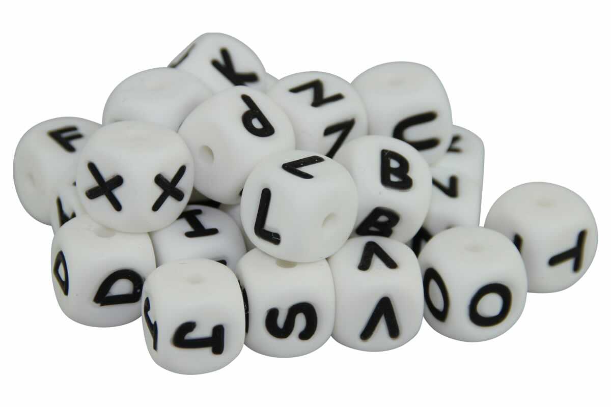 SILIKON Buchstabenwürfel 10mm