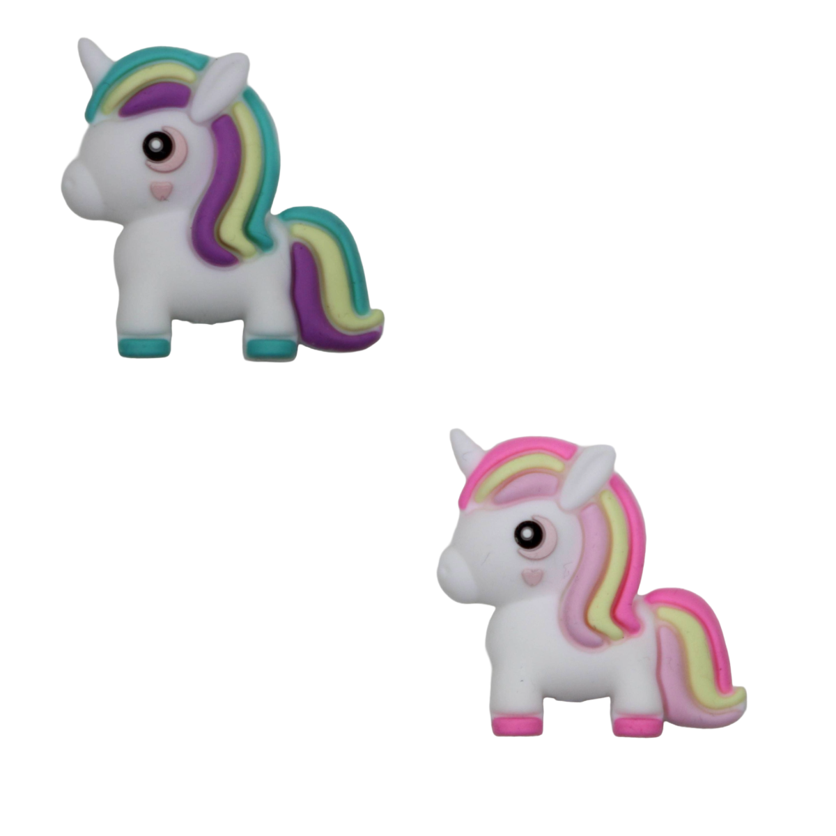 Bastelperle aus Silikon in Einhornform