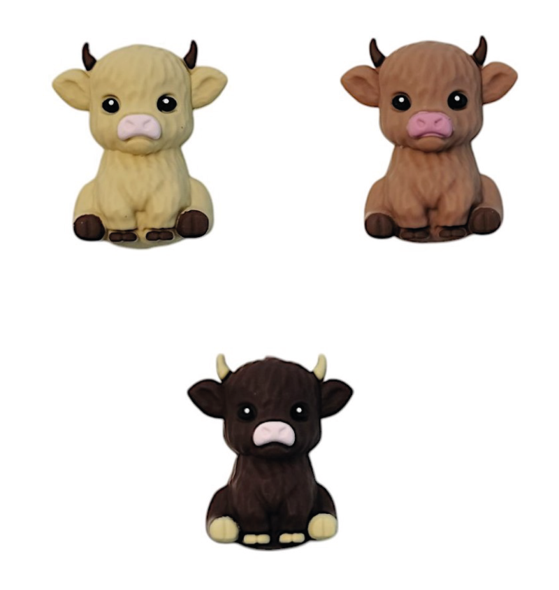 Silicone Motif 3D Highland Cow