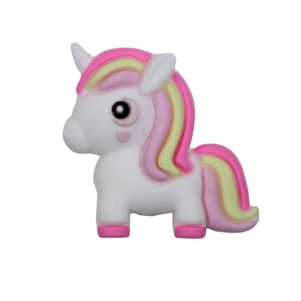 Bastelperle aus Silikon in Einhornform