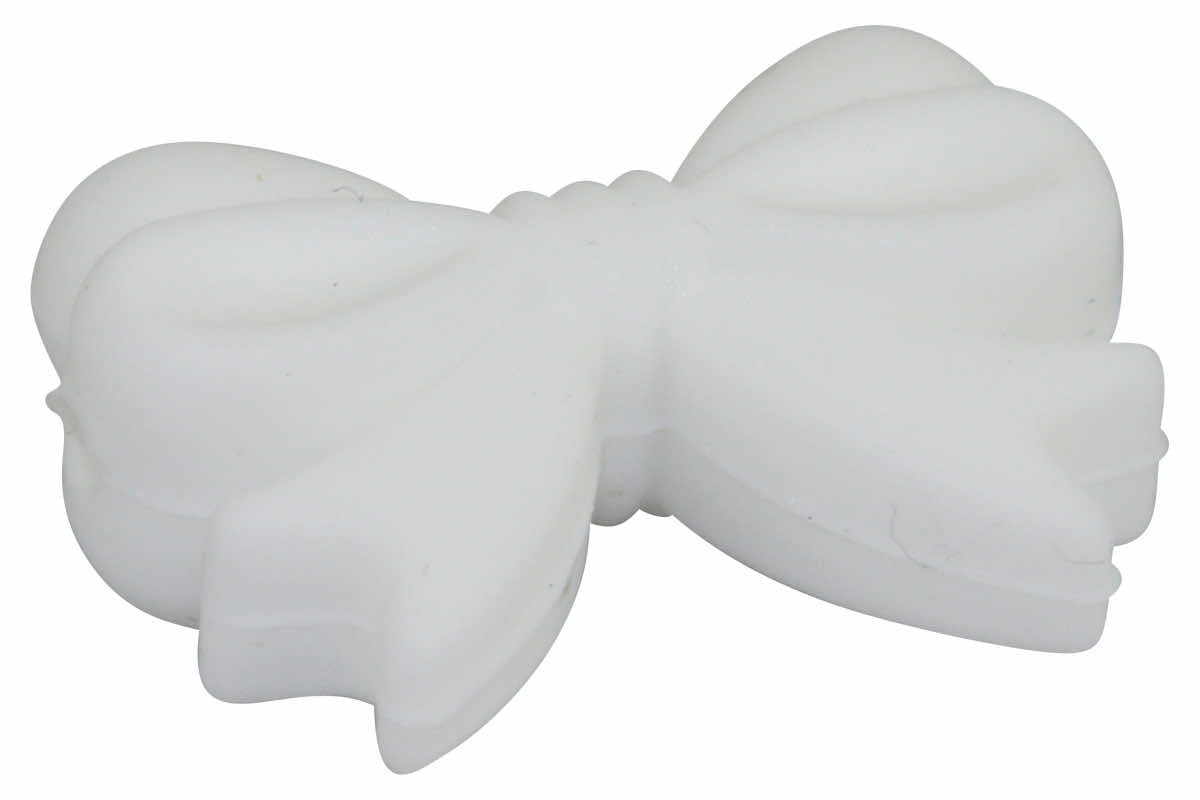 Horizontal silicone bow motif
