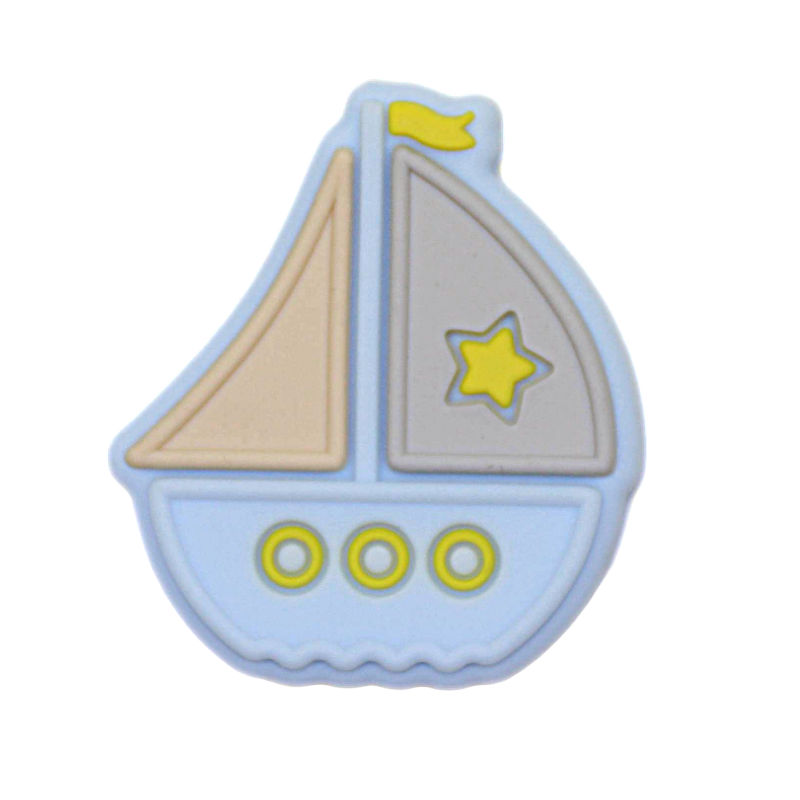 Silikonmotiv Segelschiff zum basteln in pastellblau