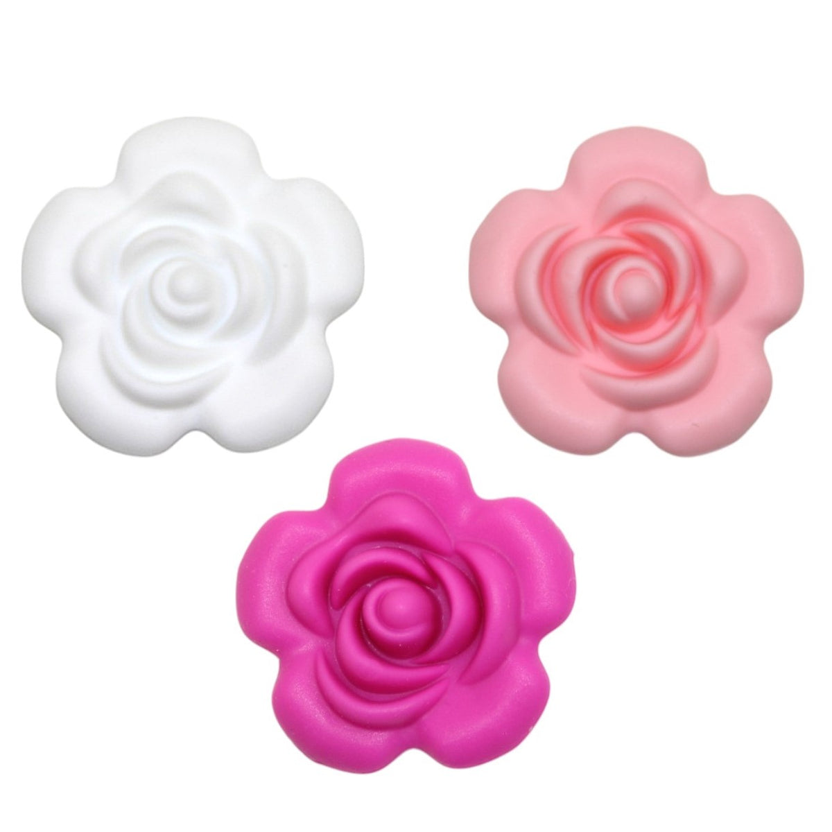 Motif en silicone rose grande
