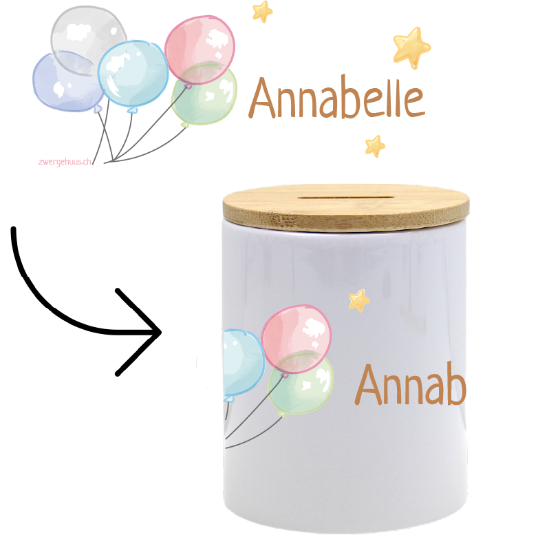 Caisse avec couvercle - ballons