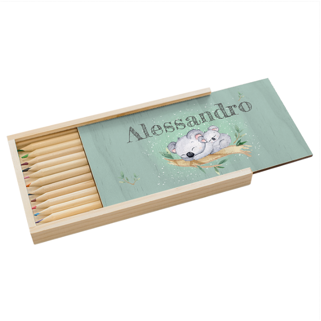 Stiftebox Holz Koala