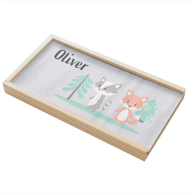 Pencil box wood forest