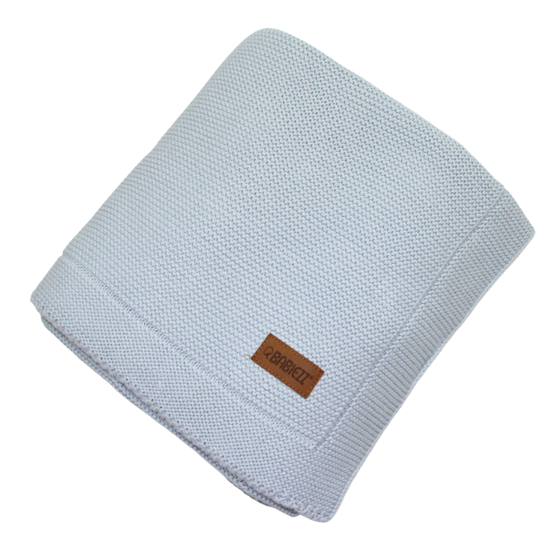 Couverture bébé et couverture câblée gris