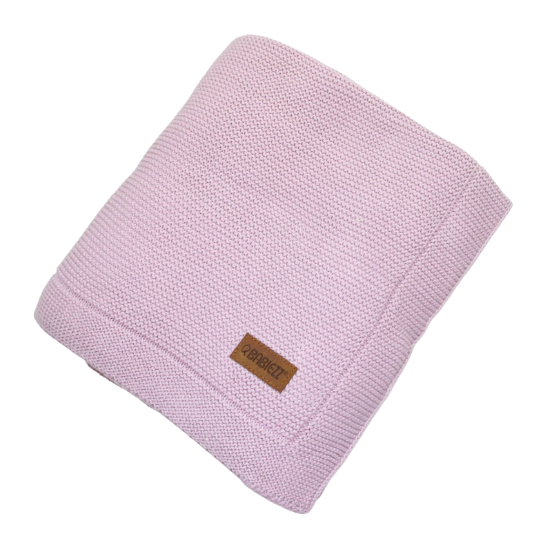 Couverture bébé et couverture câblée gris bleu
