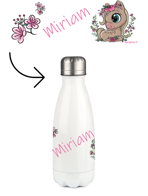 Bouteille thermique 350 ml de cheval