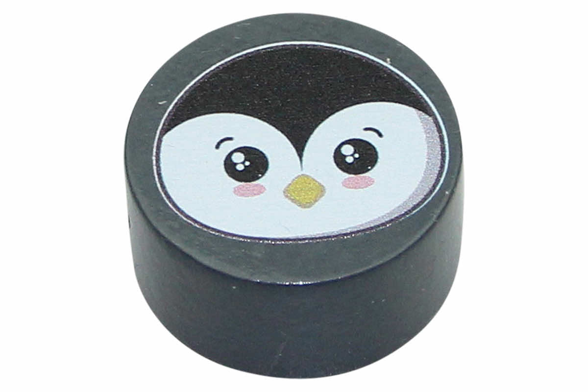 Perles de moteur tranches de têtes d'animaux blanches: gris