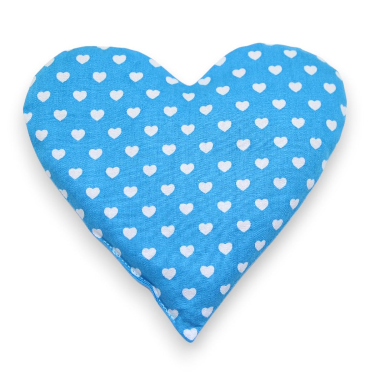Oreiller de graine de raisin coeur bleu clair