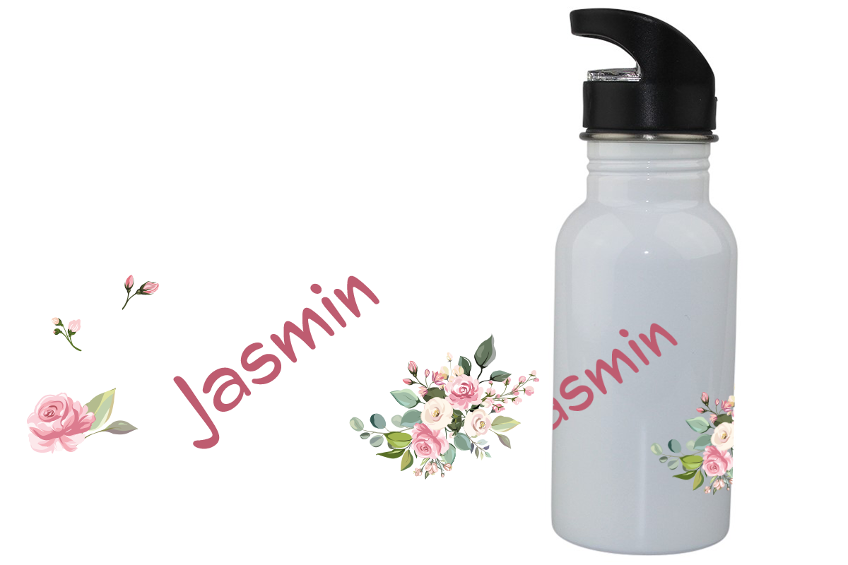 Trinkflasche Floral