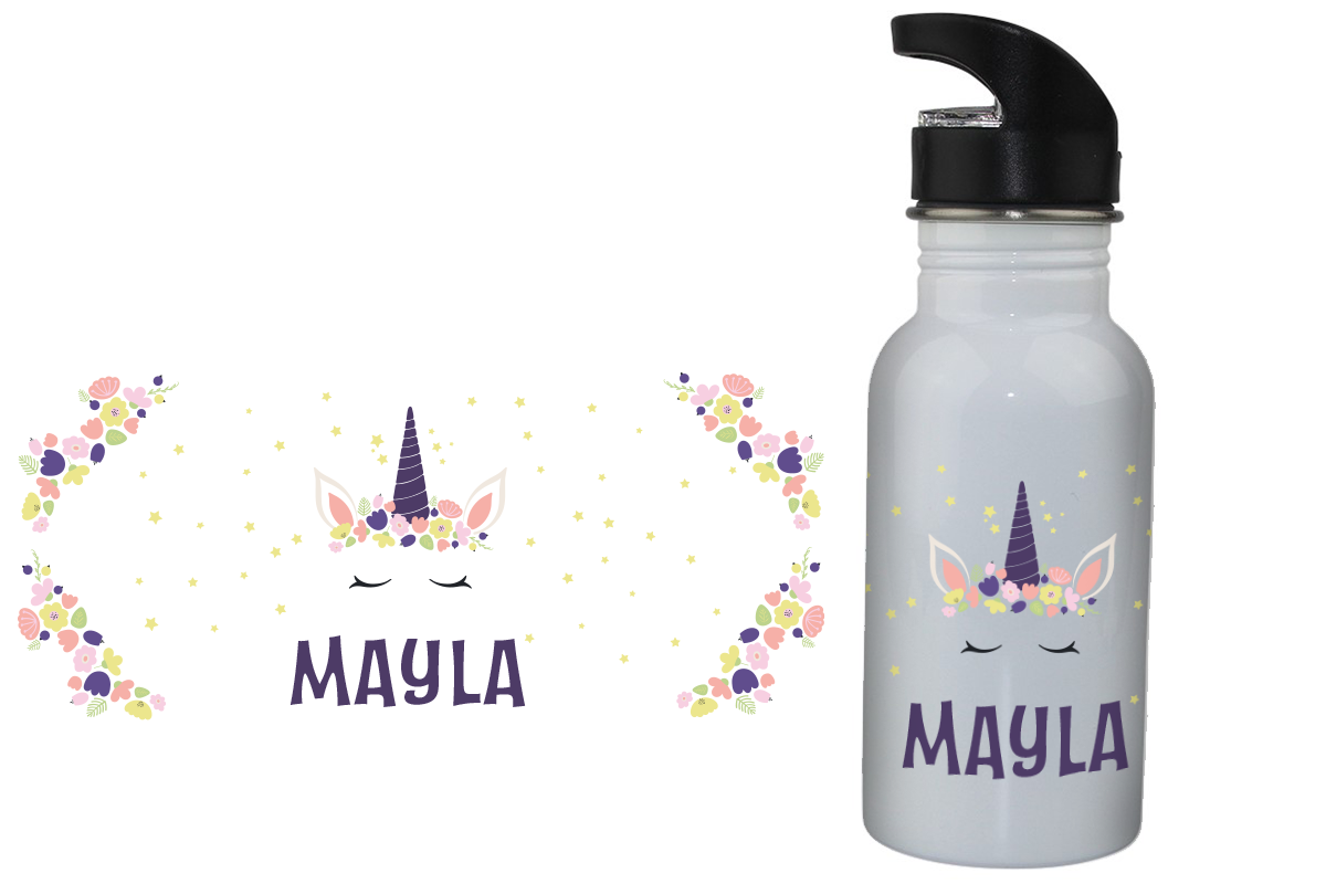 Sleeping unicorn drinking bottle