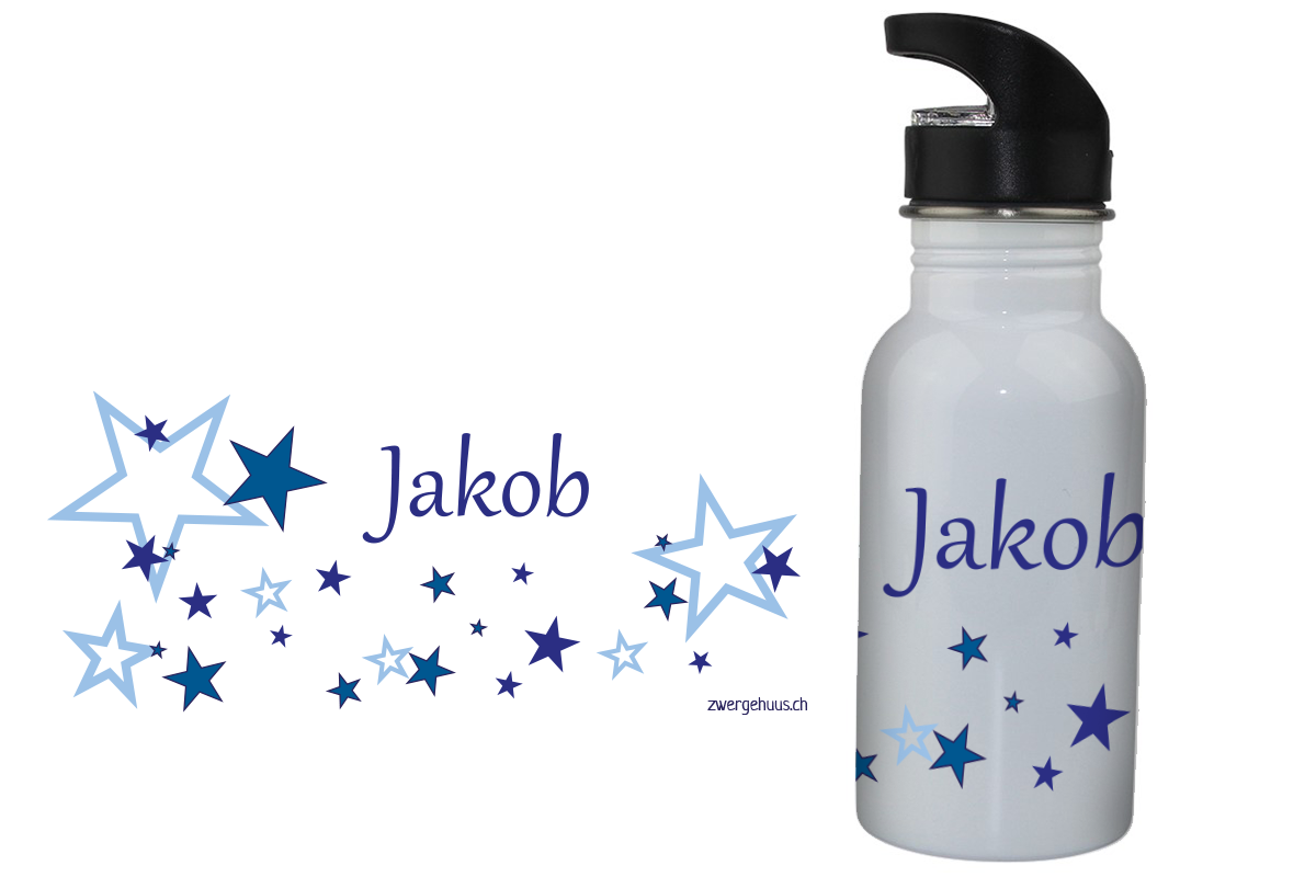 Drinking bottle star blue