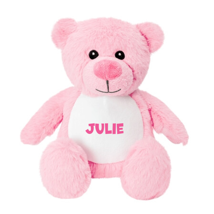 Mini Kuscheltier Bär pink