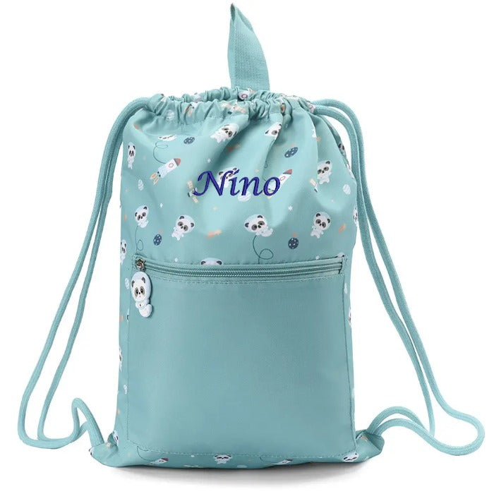 Fête de dino de motif de sac de gym