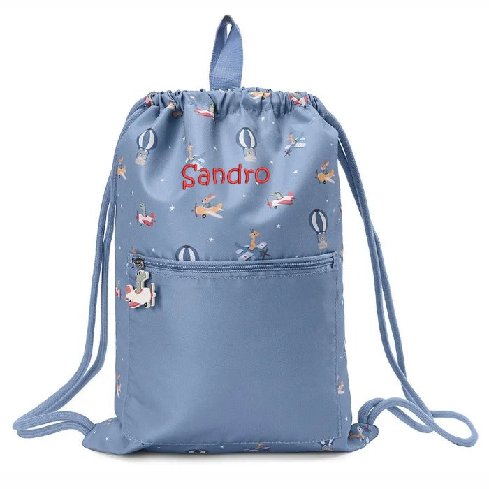 Fête de dino de motif de sac de gym