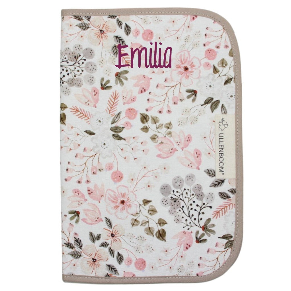 Windeltasche Blumen rosa
