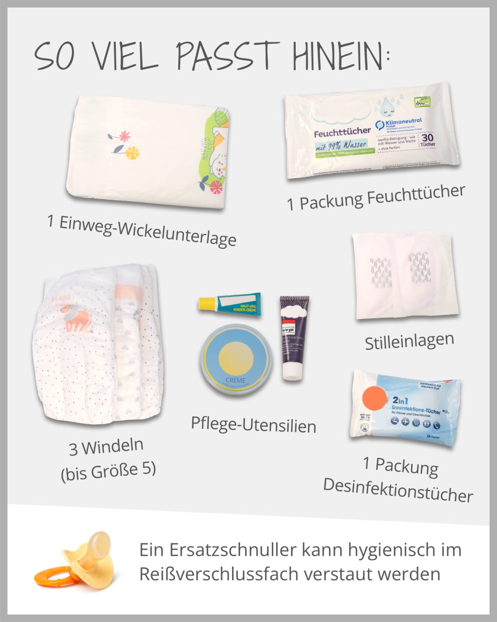 Windeltasche Regenwald