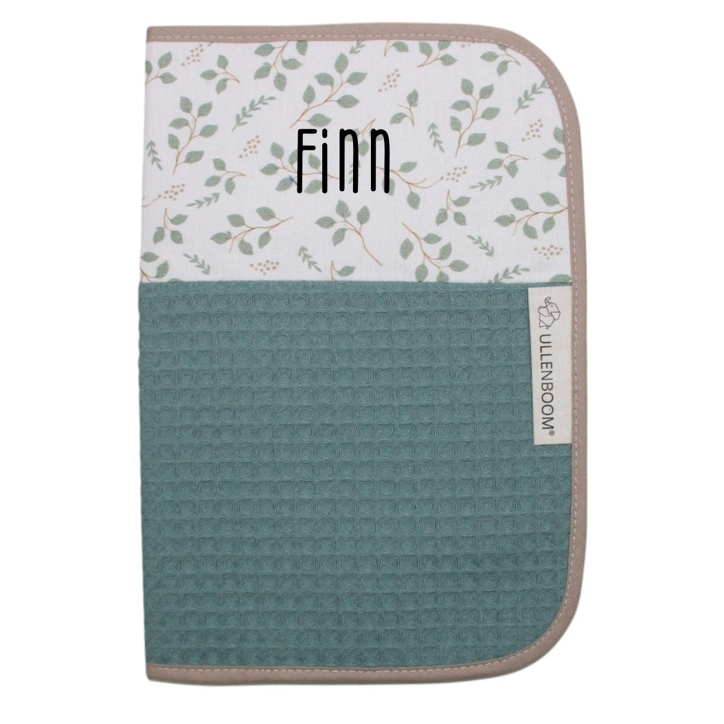 Windeltasche Floral grün