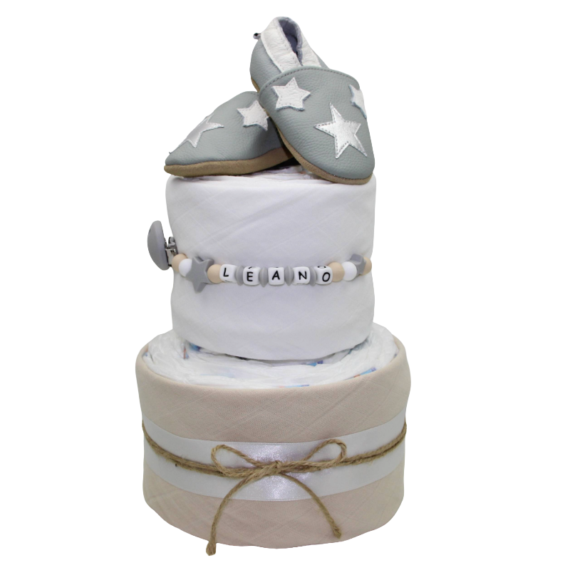 Diaper cake Finkli white:gray