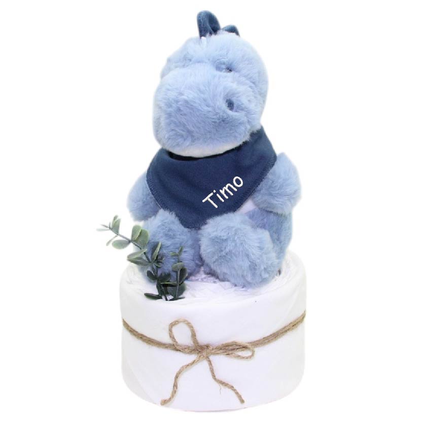Windeltorte Dino blau