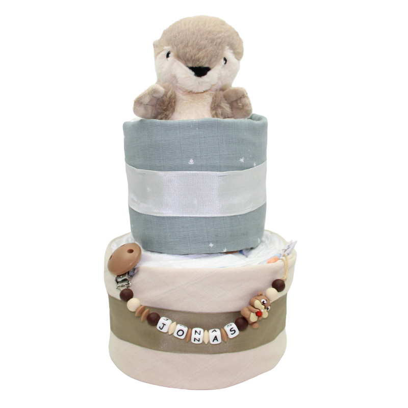 Windeltorte Wärmestofftier Otter