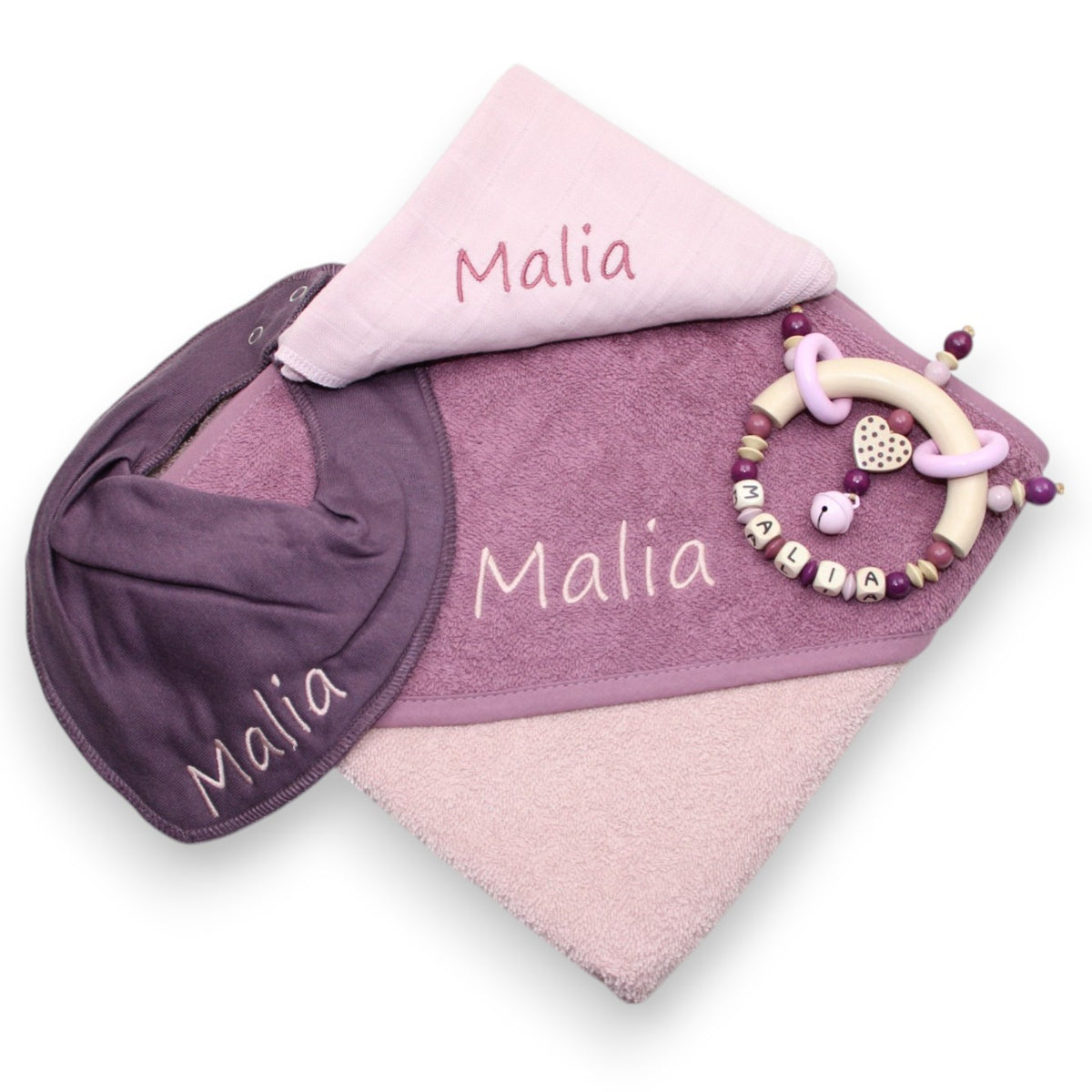 Capuchet Set Nuscheli et Triangle Heart