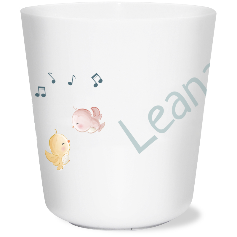 Trinkbecher für Kinder mit Zirkustiermotiv und Name personalisiert