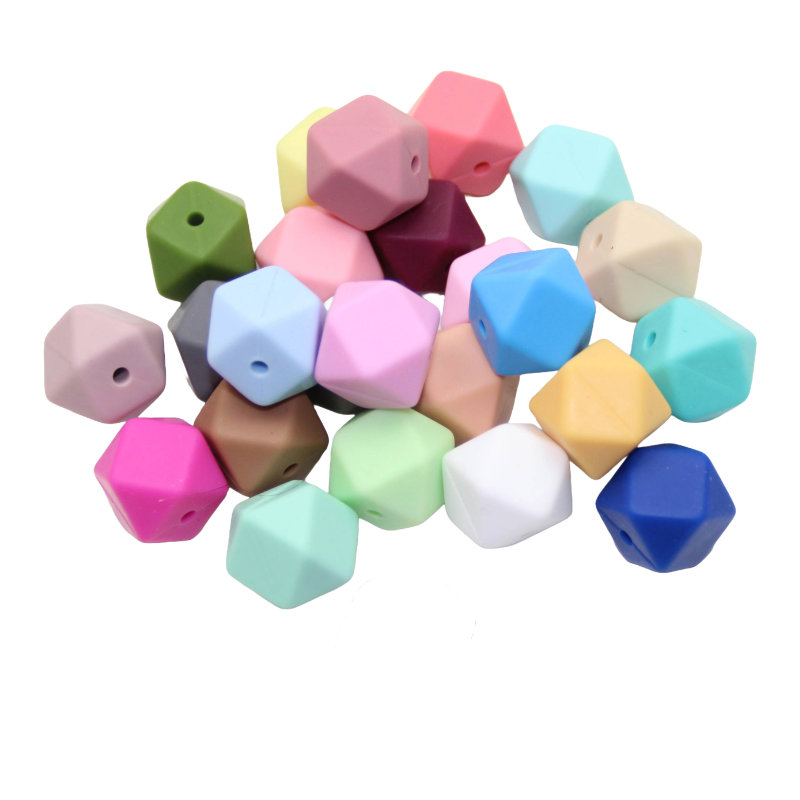 Silikonperlen zum basteln in Hexagonfrom