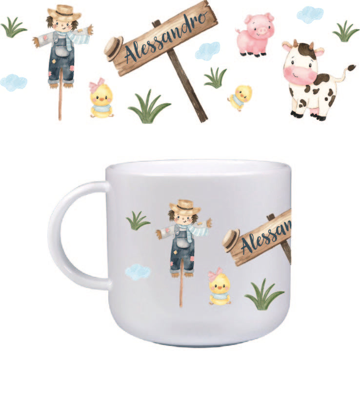 Kindertasse Bauernhoftiere