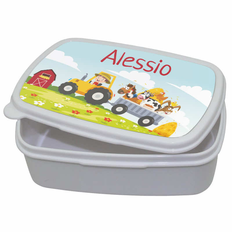 Ferme en plastique de la boîte à lunch