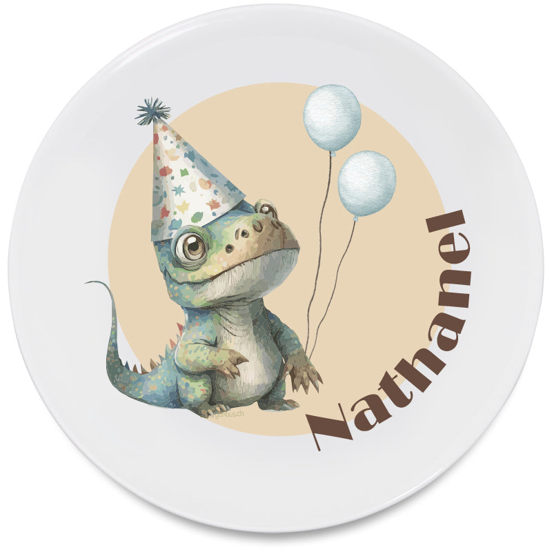 Teller flach Dino Party