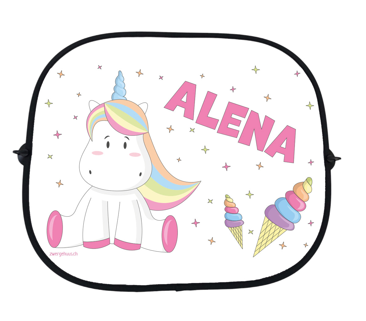 Protection de la voiture Sun Protection à licorne rose