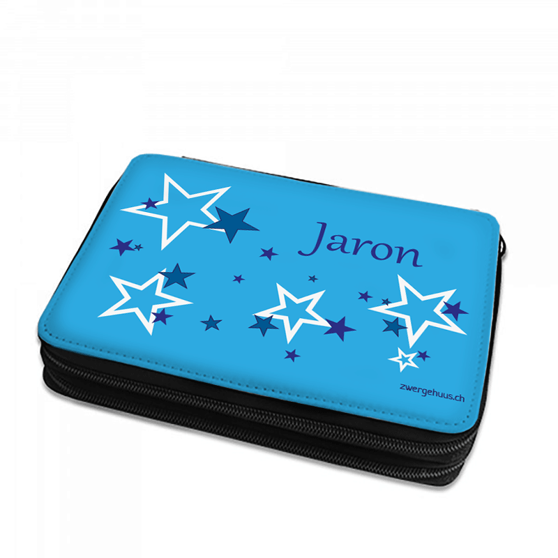 Etui Sternchen blau