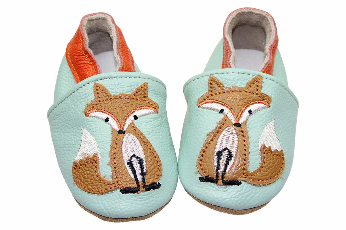Infecles en cuir 0-6 Mt Fuchs Mint