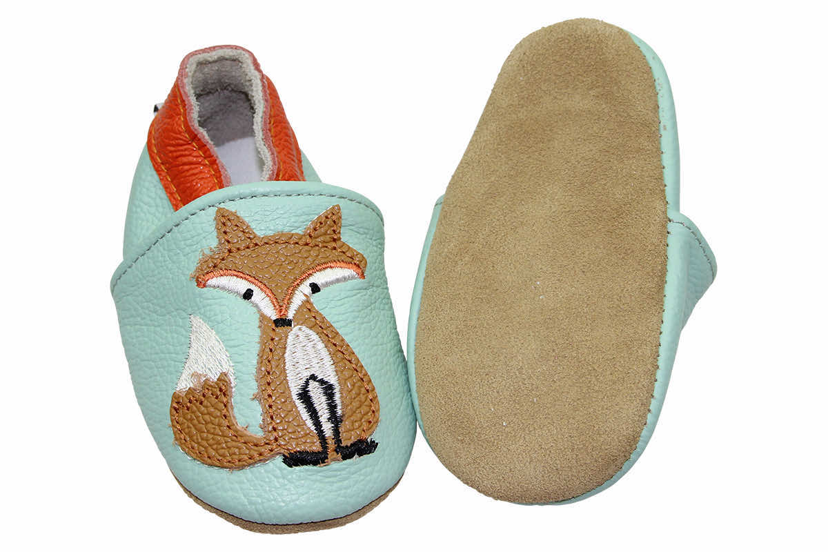 Infecles en cuir 0-6 Mt Fuchs Mint