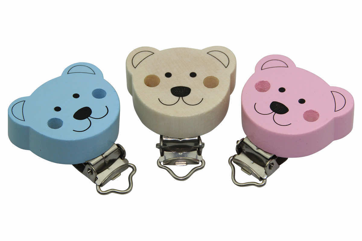 Motif clip shape bear