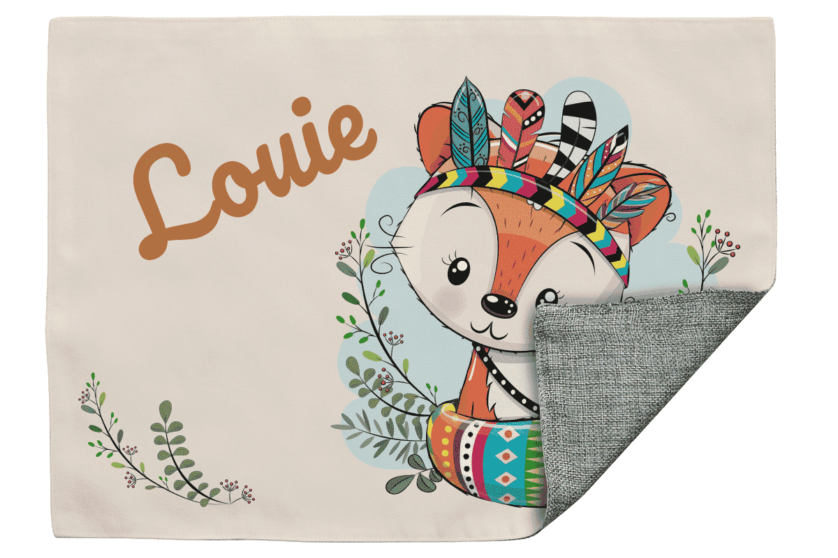 Fabric placemat fox