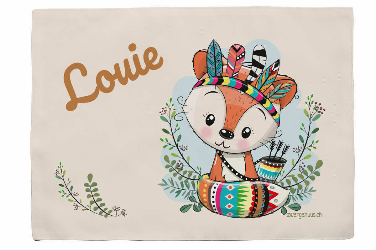 Fabric placemat fox