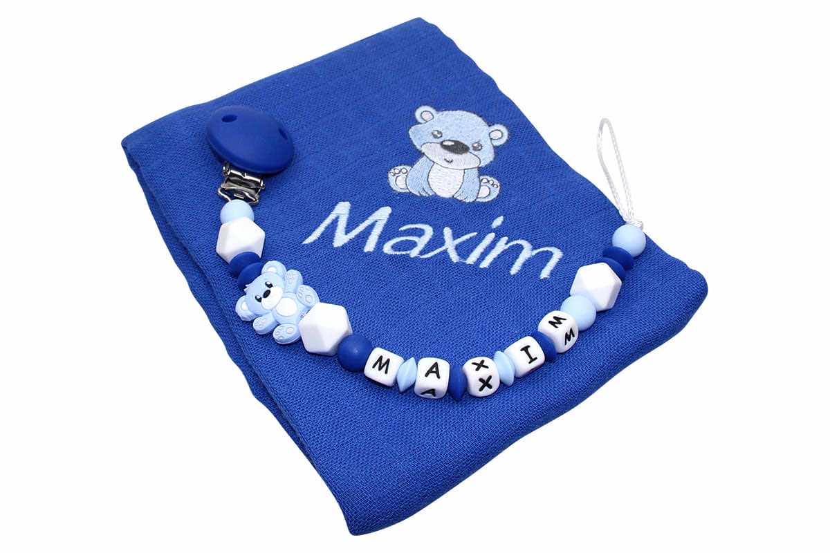 Mumbler set SILICONE teddy bear
