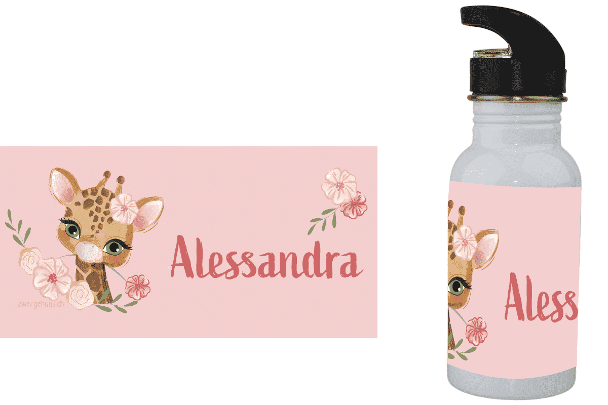 Trinkflasche Giraffe Girl