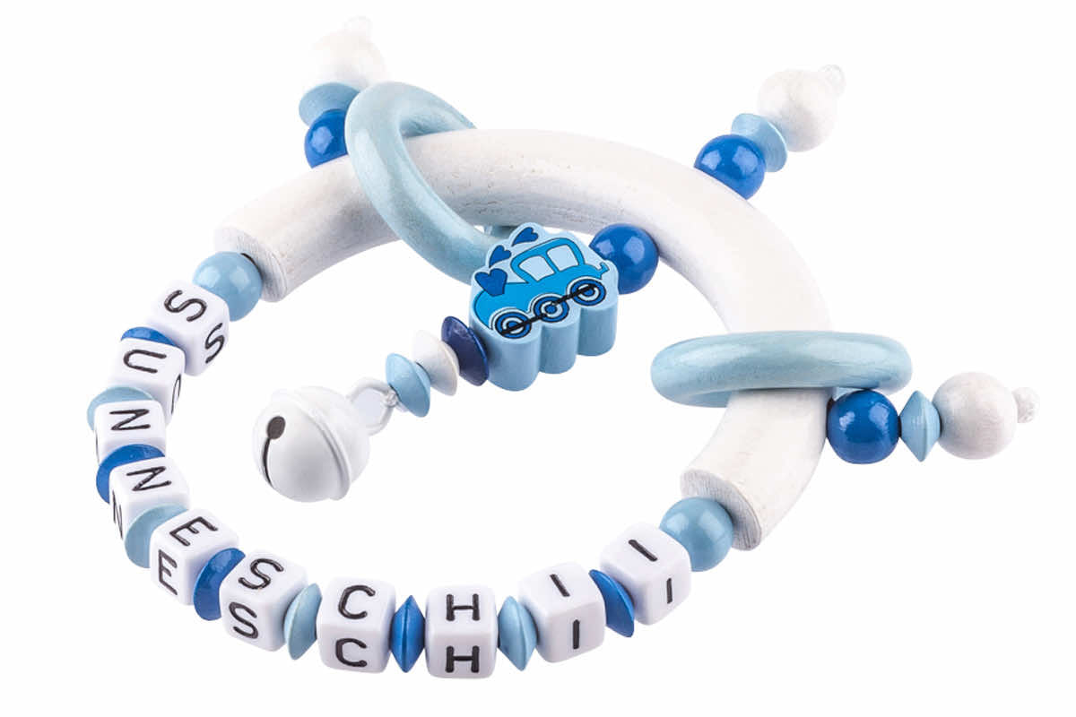 Greifling Lokomotive blau:weiss