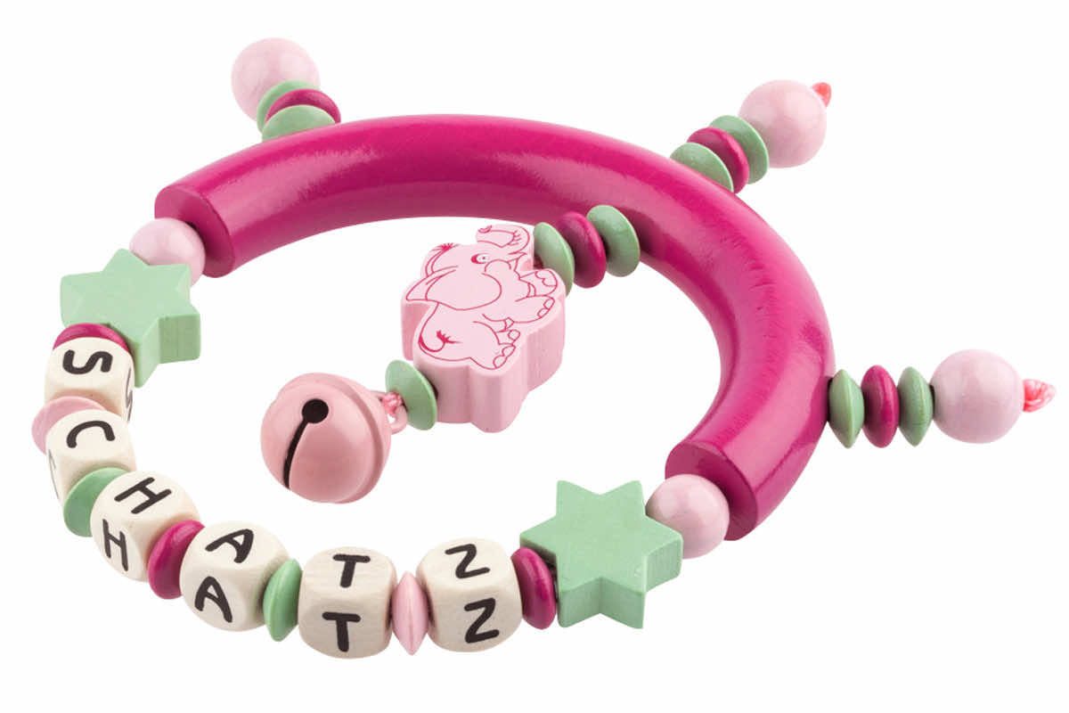 Greipling Elephant pastel rose: rose foncé: menthe