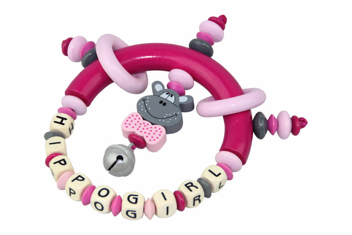 Greifling Hippo pink