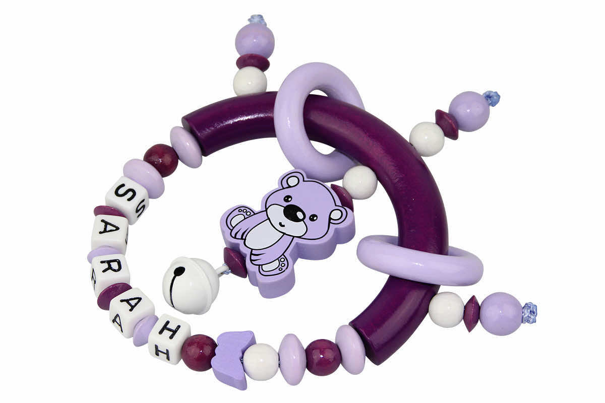 Greifling Teddybär flieder:purpurlila
